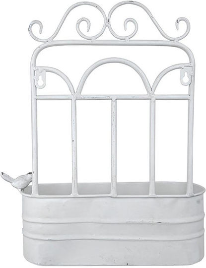Artekko HA Γλάστρα Πλαστική Λευκή 31.5x11.5x39.5εκ.