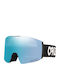Oakley Fall Line Μάσκα Σκι & Snowboard Ενηλίκων Μαύρη με Φακό σε Μπλε Χρώμα