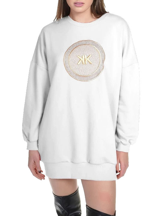 Kendall + Kylie Art Patch Long Women's Sweatshi...