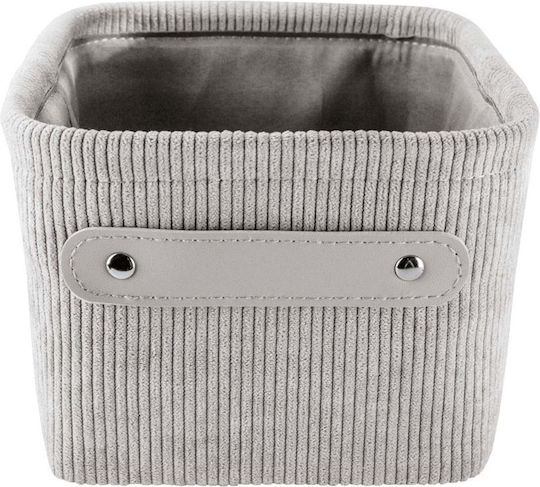 Kleine Wolke Storage Basket Fabric Gray 22x17x11.5cm 1pcs