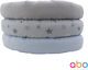 abo Crib Bumpers Classic Inside Light Blue 30x200cm