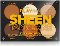 Inglot Playinn Παλέτα με Σκιές Ματιών σε Στερεή Μορφή Sheen Tangerine