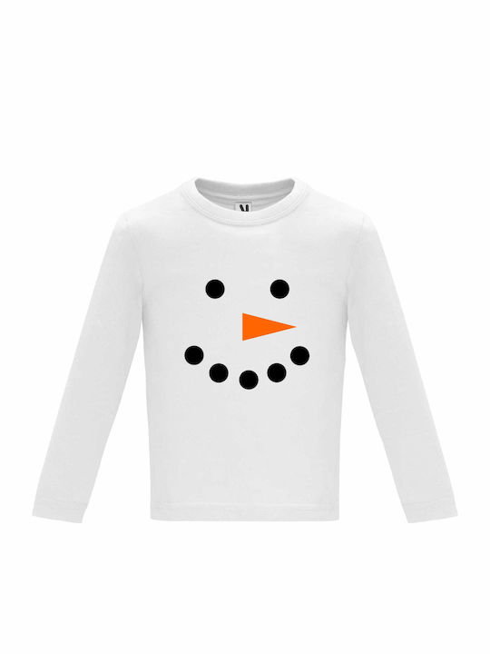 Kids Long Sleeve "Snowbaby", White