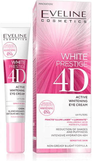 Eveline White Prestige 4D Whitening Κρέμα Ματιών για Μαύρους Κύκλους 20ml