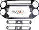 Bizzar DIN Fascia Panels 2 Din Compatible with Screen 9" for Volkswagen Tiguan 2004 2014