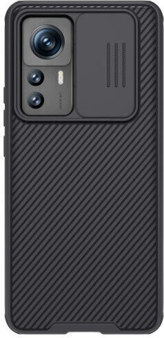 Nillkin Camshield Pro Umschlag Rückseite Silikon Schwarz (Xiaomi 12T / 12T Pro)