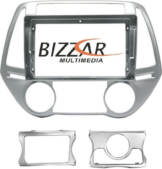 Bizzar DIN Fascia Panels 2 Din Compatible with Screen 9" for Hyundai i20 2012-2014