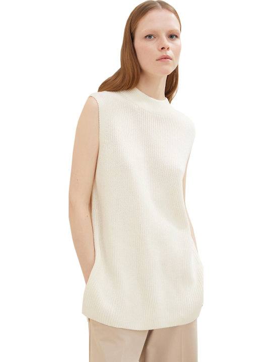 Women's Sleeveless Sweater Beige