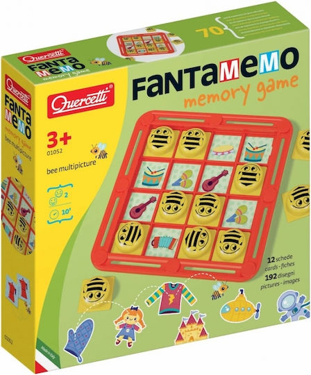 Brettspiel Fantamemo Bee Multipicture für 2 Spieler 3+ Jahre 1052 (EN) Quercetti