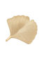 Espiel Polyresin Decorative Platter Leaf Gold 25x25cm