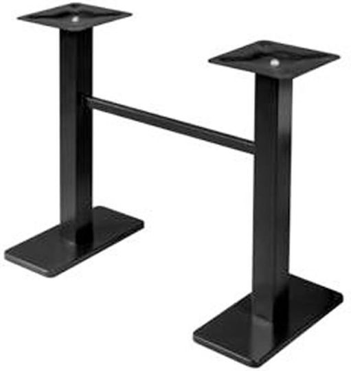 Artekko Square Duo Стойка за маса от Метал Черно