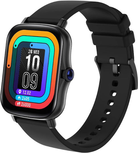 Fontastic Fontafit 480CH Smartwatch με Παλμογράφο (Talis Black)
