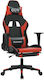 vidaXL 3143700 Gaming Chair with Footrest Black / Red