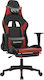vidaXL 3143706 Геймърски стол с подлакътник Black / Burgundy