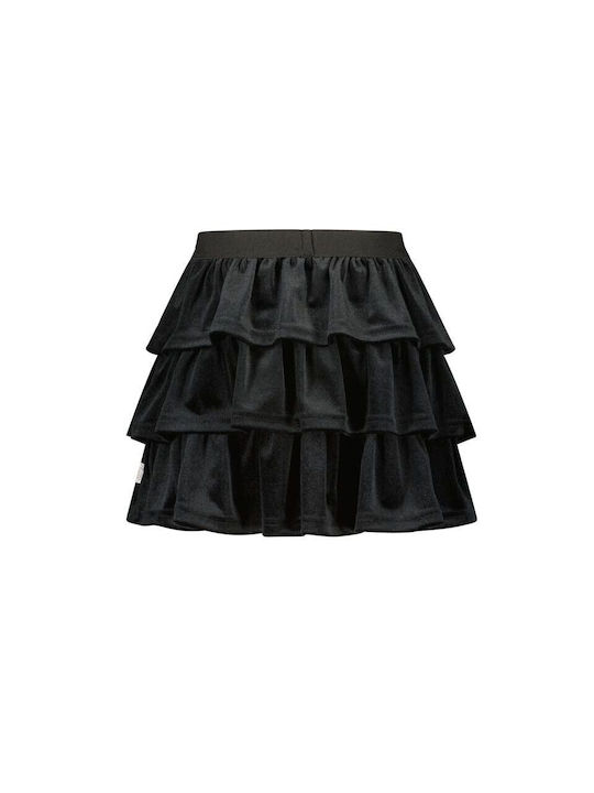 Children's skirt B.Nosy velour Black ruffle