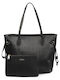 Mi-tu Exklusive Damen Shopper Tasche Schwarz 02.02366