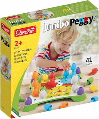 Quercetti Baby Toy Jumbo Peggy Evo for 24++ Months