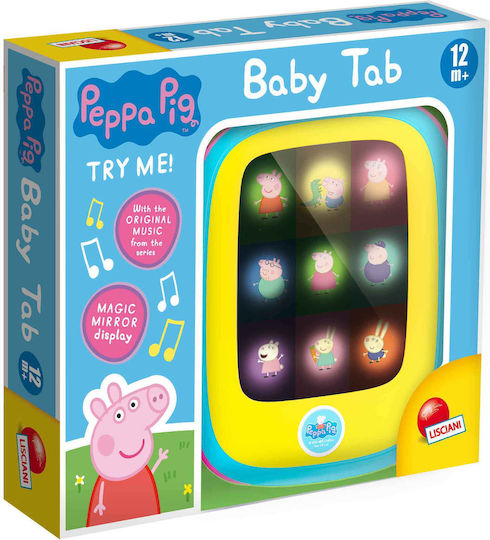 Lisciani Giochi Βρεφικό Laptop-Tablet Peppa Pig - Baby Tablet με Μουσική και Ήχους για 12+ Μηνών