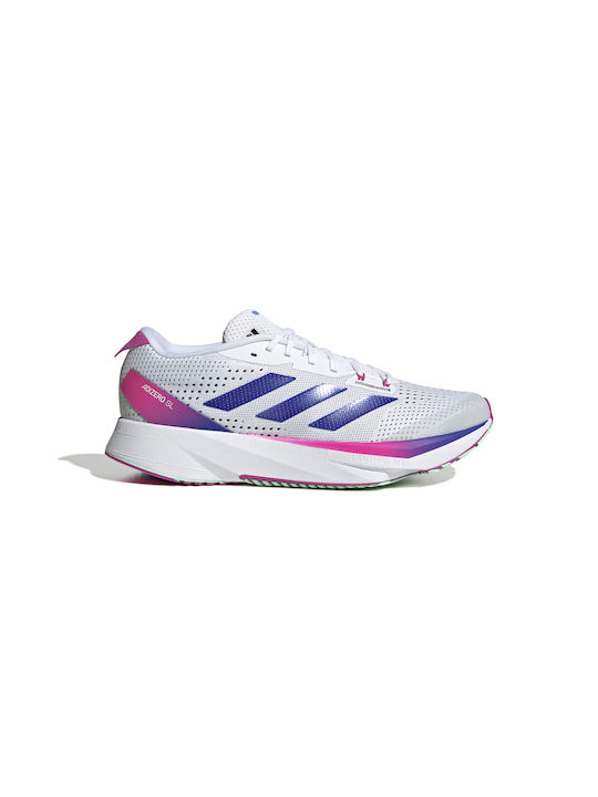 Adizero Sl Herren Sportschuhe Laufen Cloud White / Lucid Blue / Lucid Fuchsia