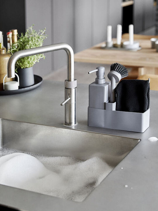 Zone Denmark Kitchen Sink Organizer Base in Gray Plastic 22x6.7x19cm