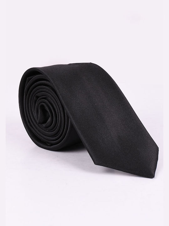 Men's tie solid black