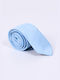 Men's Tie Solid Color Thin Blue