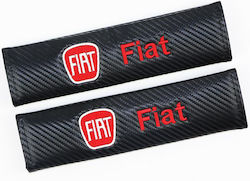 Калъфи за колан на автомобил Carbon Fiat Черен 2бр