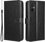 Wallet Case mit Stützfuß (Lederoberfläche) für Xiaomi Poco M5 4G - Schwarz