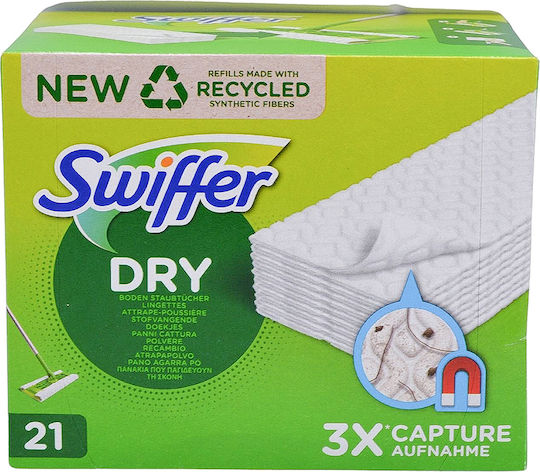 Swiffer Сухо Резервна Част Паркетен Под Кърпа 21 Бройки