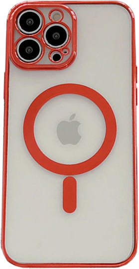 Tel Protect Magsafe Luxury Back Cover Silicon Roșu (iPhone 12 Pro Max)