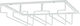 Metallic Mounted Glass Holder Rack with Dimension 23.5x31.5x7cm