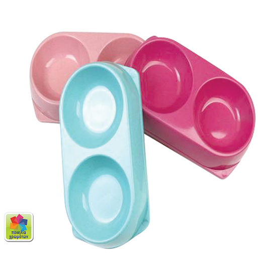AGC Schalen Futter & Wasser für Hund & Katze 2x (Verschiedene Farben) 2Stück