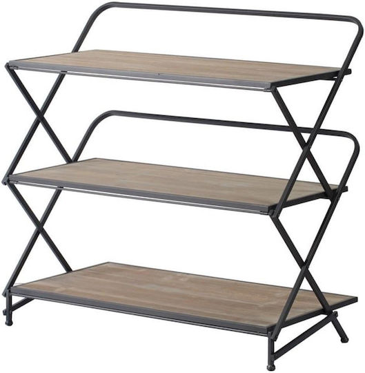 Rosario Brown Bookcase 87.2x17.5x83.06cm