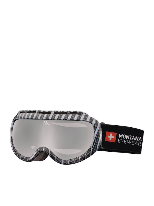 Montana Eyewear Ski & Snowboard Goggles Kids Gray with Lens in Gray Color