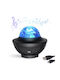 Led Περιστρεφόμενο Παιδικό Φωτιστικό Projector Astral με Προβολή Σχεδίων με Εναλλαγές Χρωματισμών Μαύρο