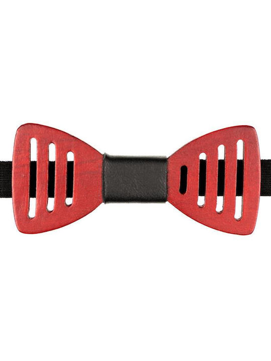 Wooden Bow Tie 41011209 - Red