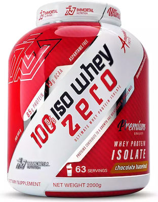 Immortal Nutrition 100% Iso Whey Zero Whey Protein Gluten & Lactose Free with Flavor Chocolate Hazelnut 2kg