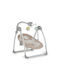 Cangaroo Electric Baby Relax Swing 2 in 1 Jessica with Music and Vibration Beige for Child up to 9kg