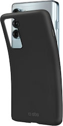 SBS Sensity Soft Silicone Back Cover Black (Moto G200)