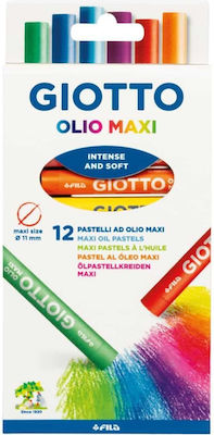 Giotto Λαδοπαστέλ Maxi Olio 12 Χρωμάτων