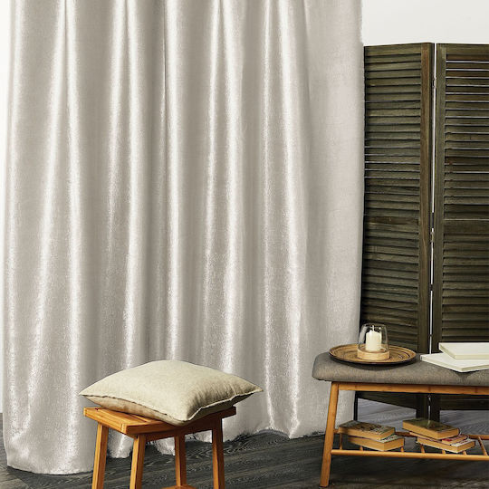 Whitegg Κουρτίνα Συσκότισης με Τρουκς K092 5 Light Grey 140x260εκ.