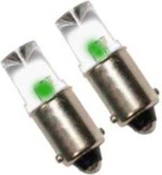 Lampa T4W 12V BA9s 1LED GREEN (BAGIONET) BLISTER 2TEM. 5840.3-LM