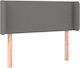 vidaXL Fabric Bed Headboard Dark Gray 103x88cm