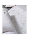 Kentia Safari Baby Sheets Set Crib Cotton Satin Beige 120x170cm 3pcs