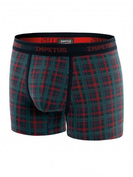 IMPETUS Men's Boxers Embrime, Color Cyparis