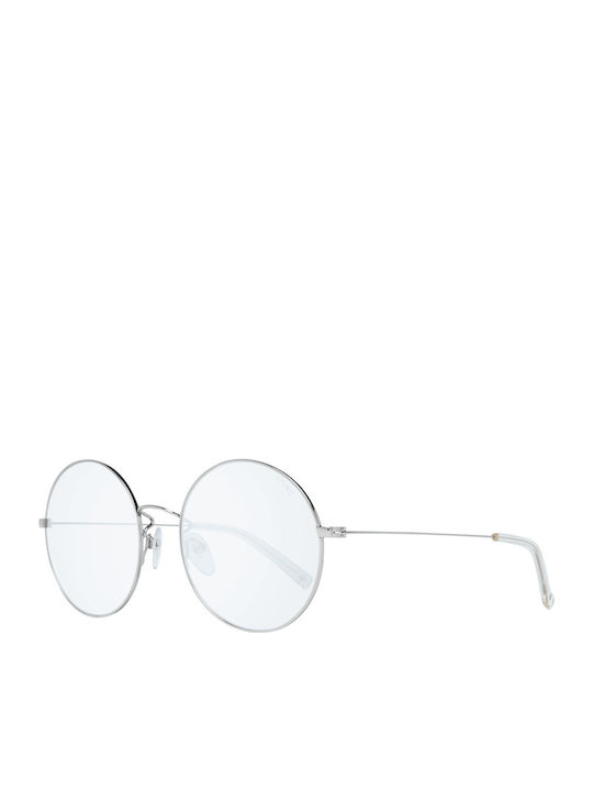Sting Unisex Sunglasses with Silver Metal Frame and Light Blue Lens SST242 579X
