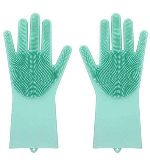 Oven Gloves Silicone Πράσινο 2pcs