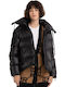 Replay Women's Short Puffer Jacket for Winter Black