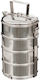 MFH Πιάτο για Camping Food Canister 4 Part Stainless Steel