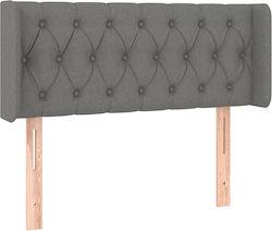 vidaXL Fabric Bed Headboard Dark Gray 103x88cm